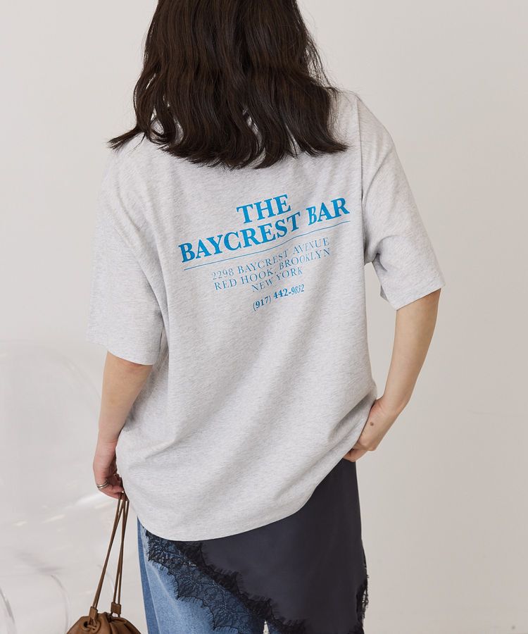 AMERICAN HOLIC「BARロゴプリントTシャツ」|Tシャツ・カットソー|Light Gray Mixture