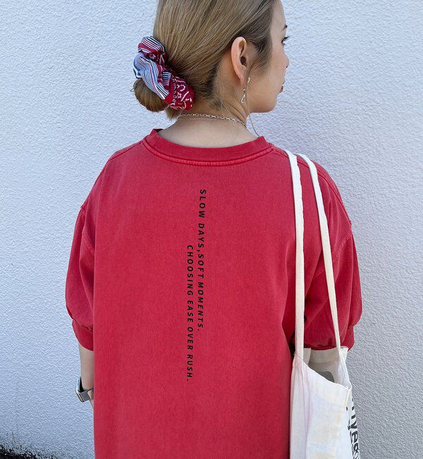  「【＠yns628企画】ロゴ刺繍&times;プリント チュニックTシャツ」|プルオーバー|