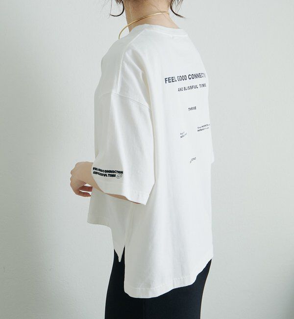  「【F&B】オーガニックコットン混ロゴTシャツ」|Tシャツ・カットソー|