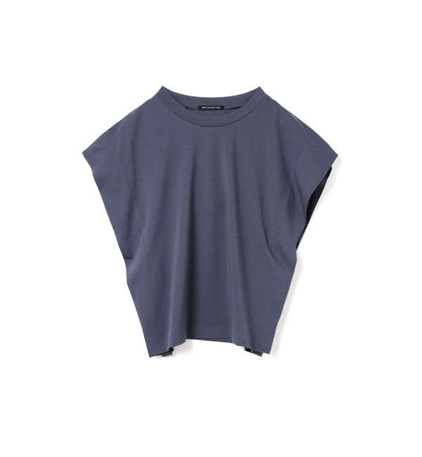 mizuiro ind「mizuiro ind ショルダータックノースリーブプルオーバー」|Tシャツ・カットソー|ブルー