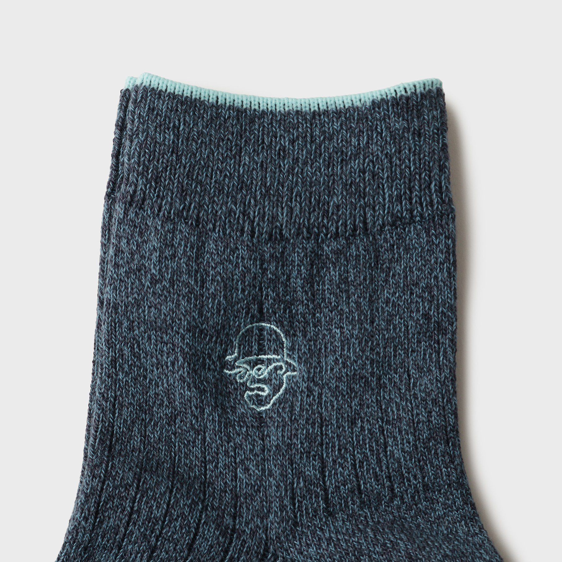 TAKEO KIKUCHI「ワンストローク刺繍ショートリブソックス」|ソックス|