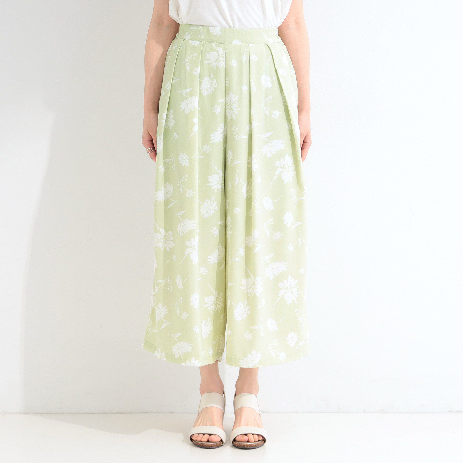 SHOO･LA･RUE「【S-LL/柄が選べる】品よく華やか 花柄アソートプリントスカーチョ」|その他|