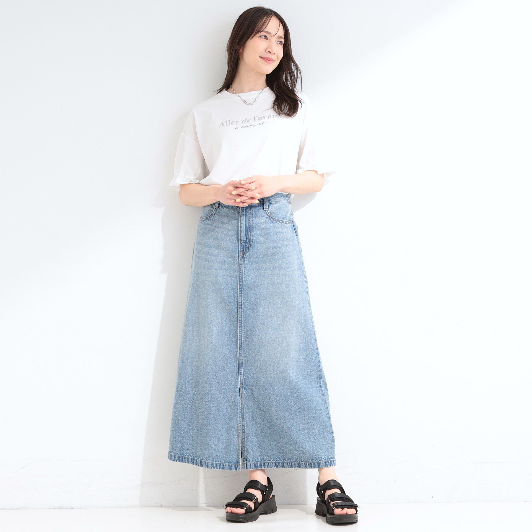 SHOO･LA･RUE「【テープでサイズ調節可】 脚に快適フィット スポーツサンダル」|サンダル|