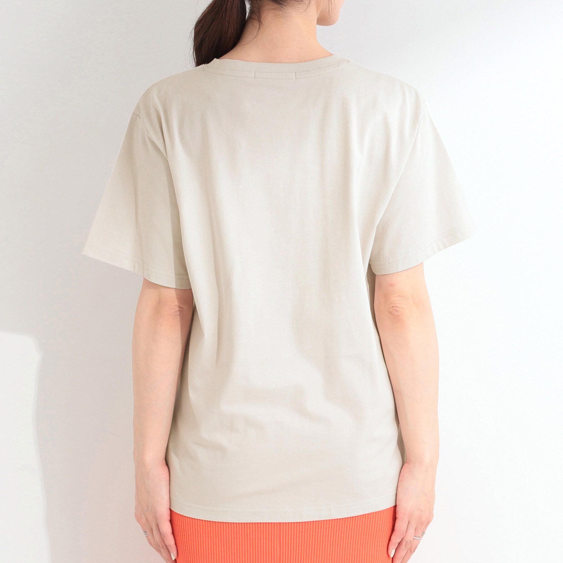 SHOO･LA･RUE「【洗濯機可/S-LL】サラサラ感がここちいい 大人のひんやりプリントTシャツ」|Tシャツ・カットソー|