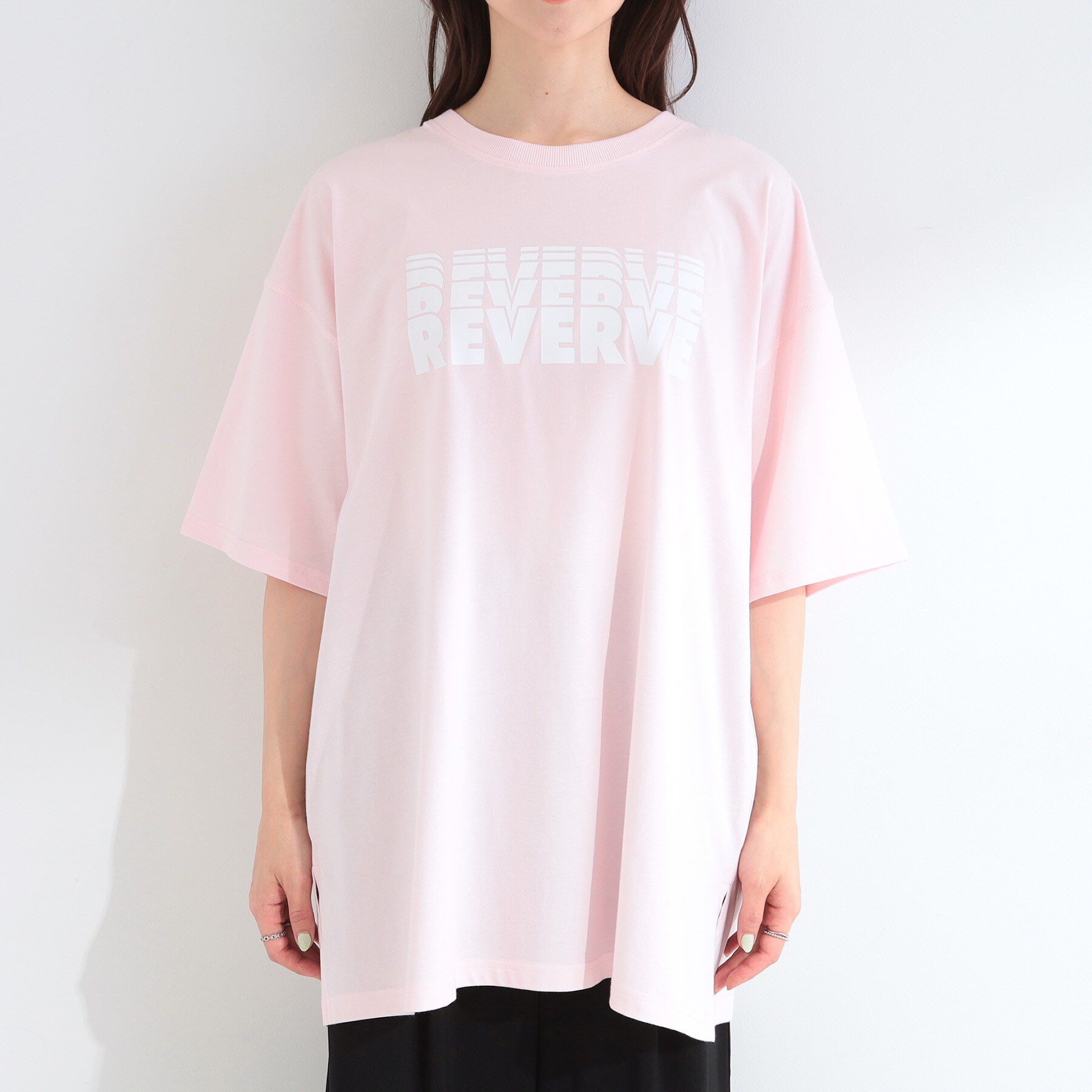 SHOO･LA･RUE「【ひんやり】ゆるっと体型カバー BIGアソートTシャツ」|Tシャツ・カットソー|