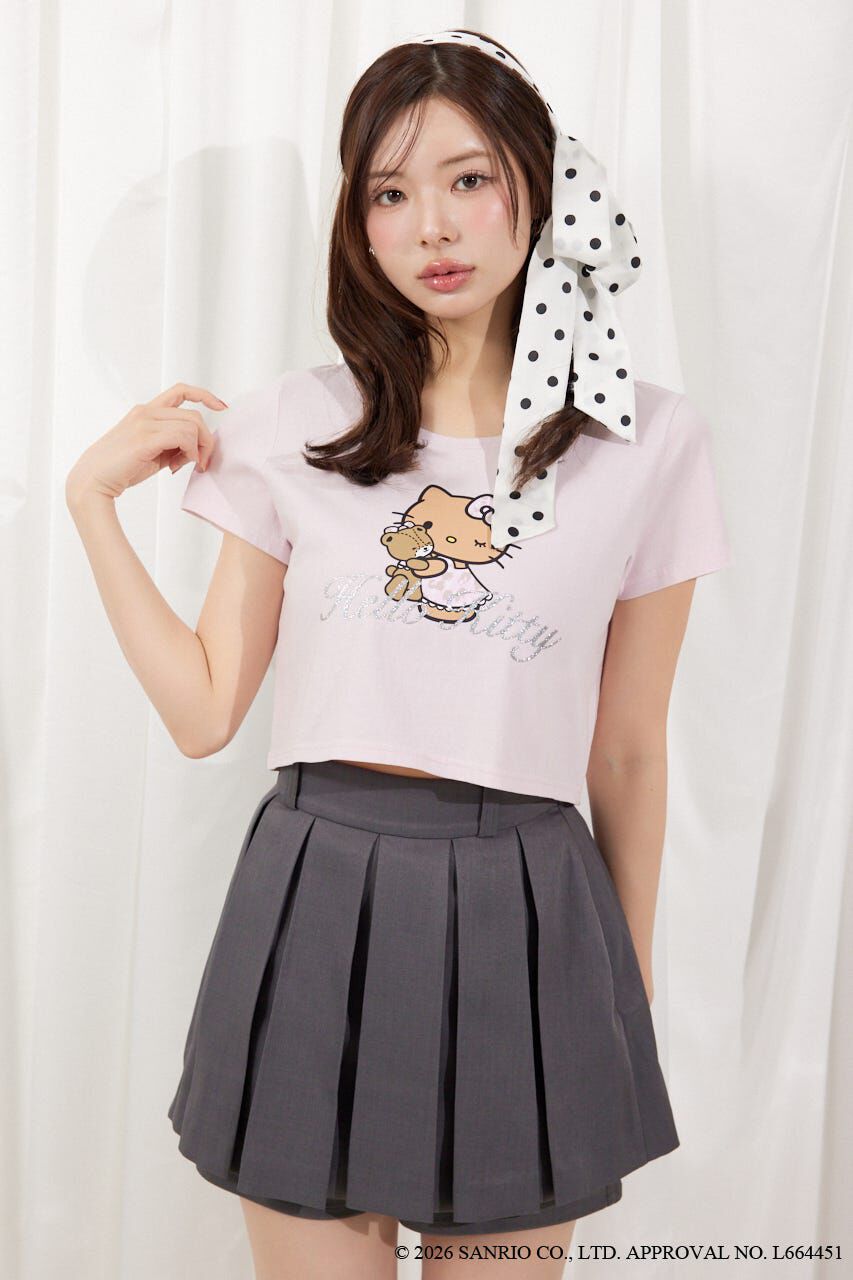 rienda「グリッターロゴミニTシャツ」|Tシャツ・カットソー|PNK