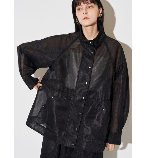 ELENDEEK「MESH BONDING DRAWSTRING JK」|ブルゾン・スタジャン|