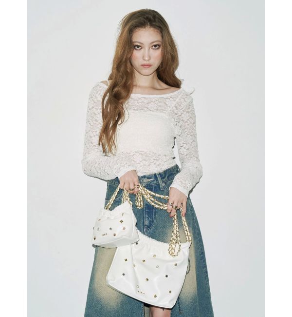EVRIS「スタッズチェーンBIGショルダーBAG」|ショルダー・メッセンジャー|
