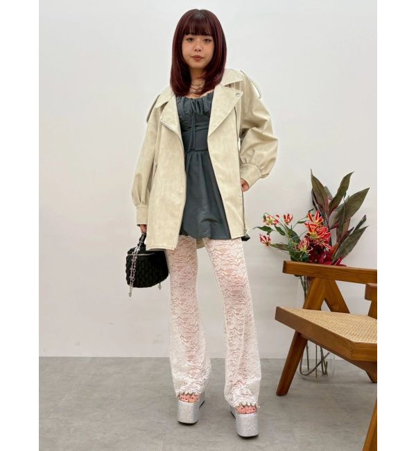 EVRIS「【新色追加】コルセットライクバルーンミニキャミワンピース」|ワンピース|