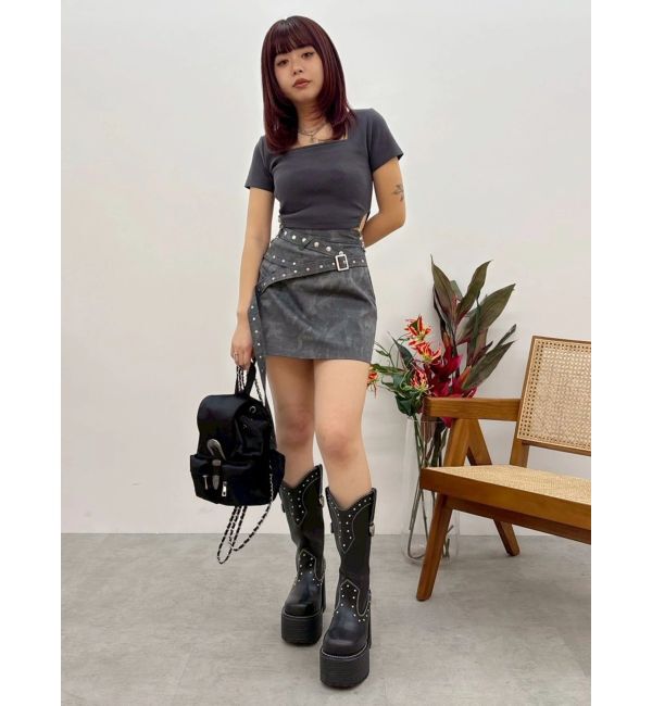 EVRIS「サイドビジューチェーントップス」|Tシャツ・カットソー|