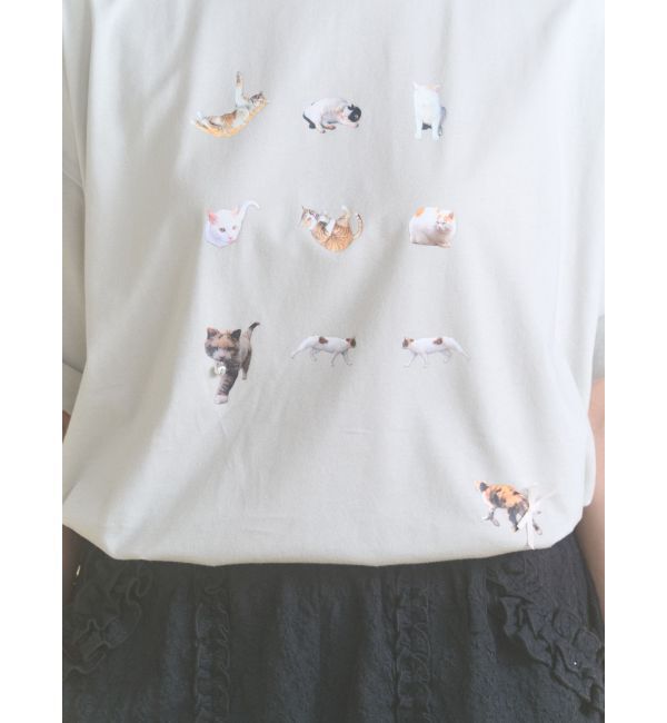 merry jenny「ひるやすみのらねこtee」|Tシャツ・カットソー|