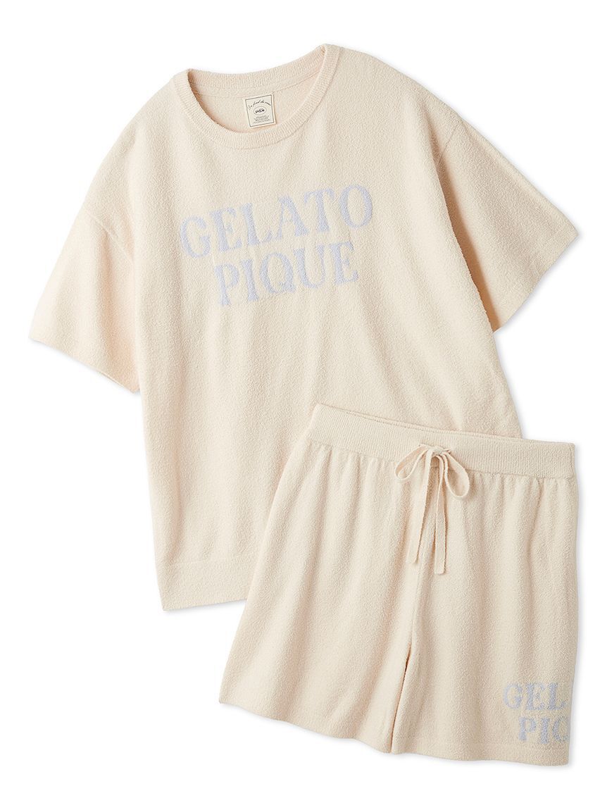 gelato pique「スムーズィーロゴジャガードプルオーバー&ショートパンツセット」|ルームウェア|