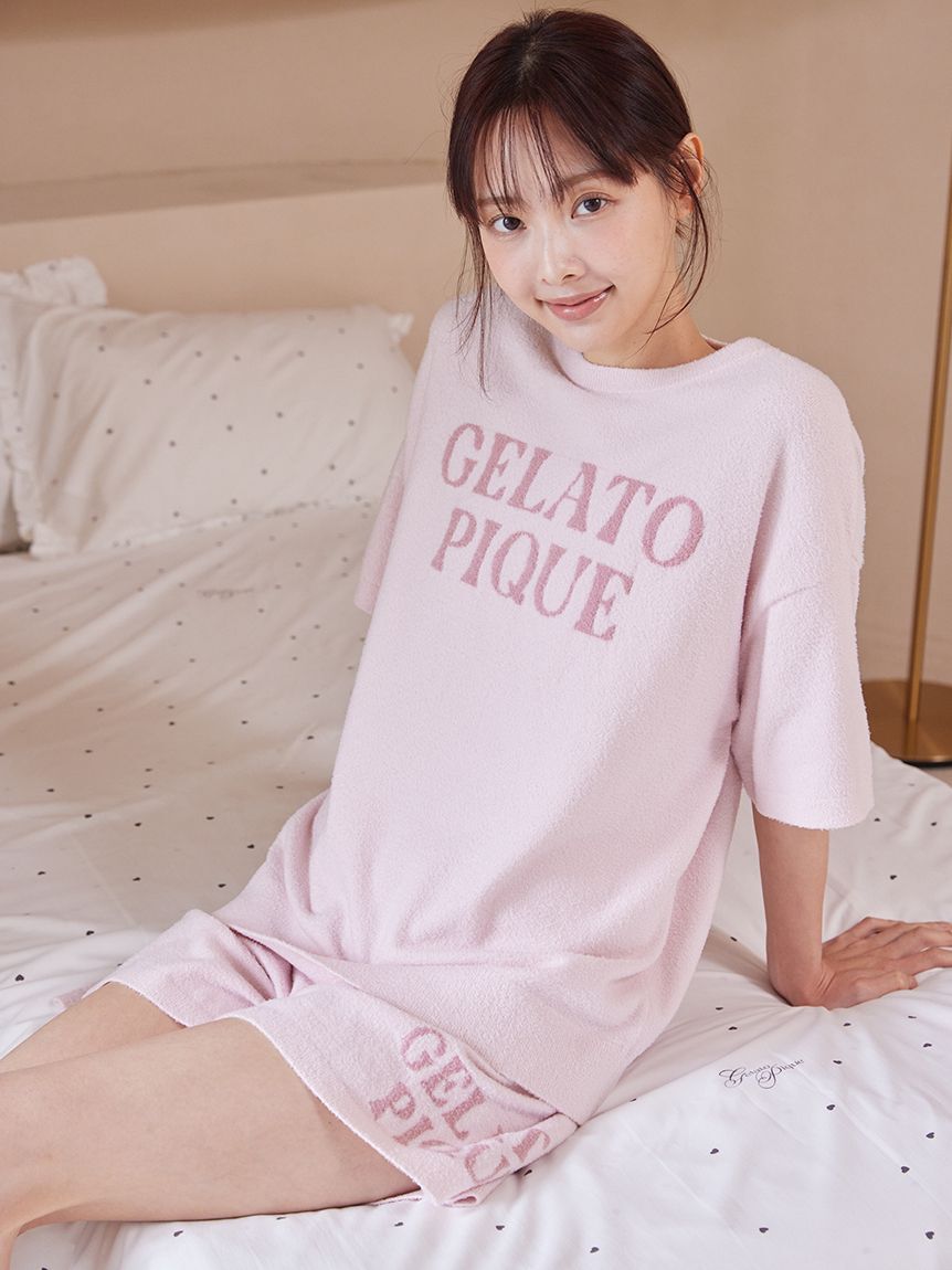 gelato pique「スムーズィーロゴジャガードプルオーバー&ショートパンツセット」|ルームウェア|PNK