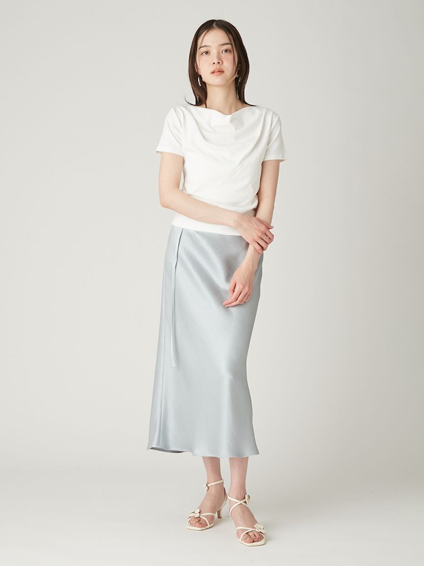 FRAY I.D「ドレープネックオフショルカットソー／ウォッシャブル」|Tシャツ・カットソー|