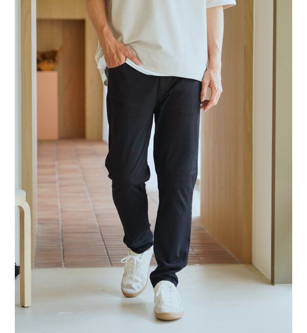 ikka「【雑誌MonoMax4月号掲載】GOKU楽パンツ EASY STRETCH 5ポケット「小泉孝太郎さん着用モデル」」|その他|ネイビーブルー