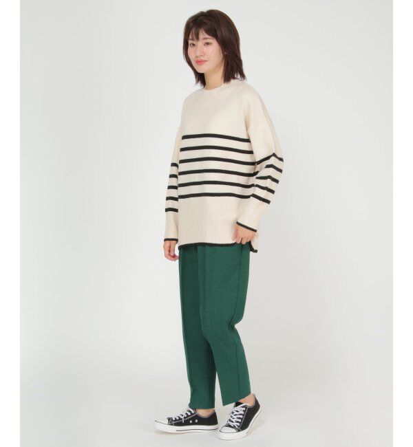 ikka「ウーリッシュフラノテーパードパンツ」|その他|