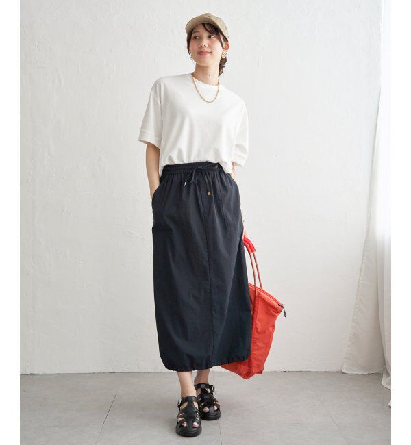 ikka「冷感スウェットライク半袖プルオーバー」|Tシャツ・カットソー|