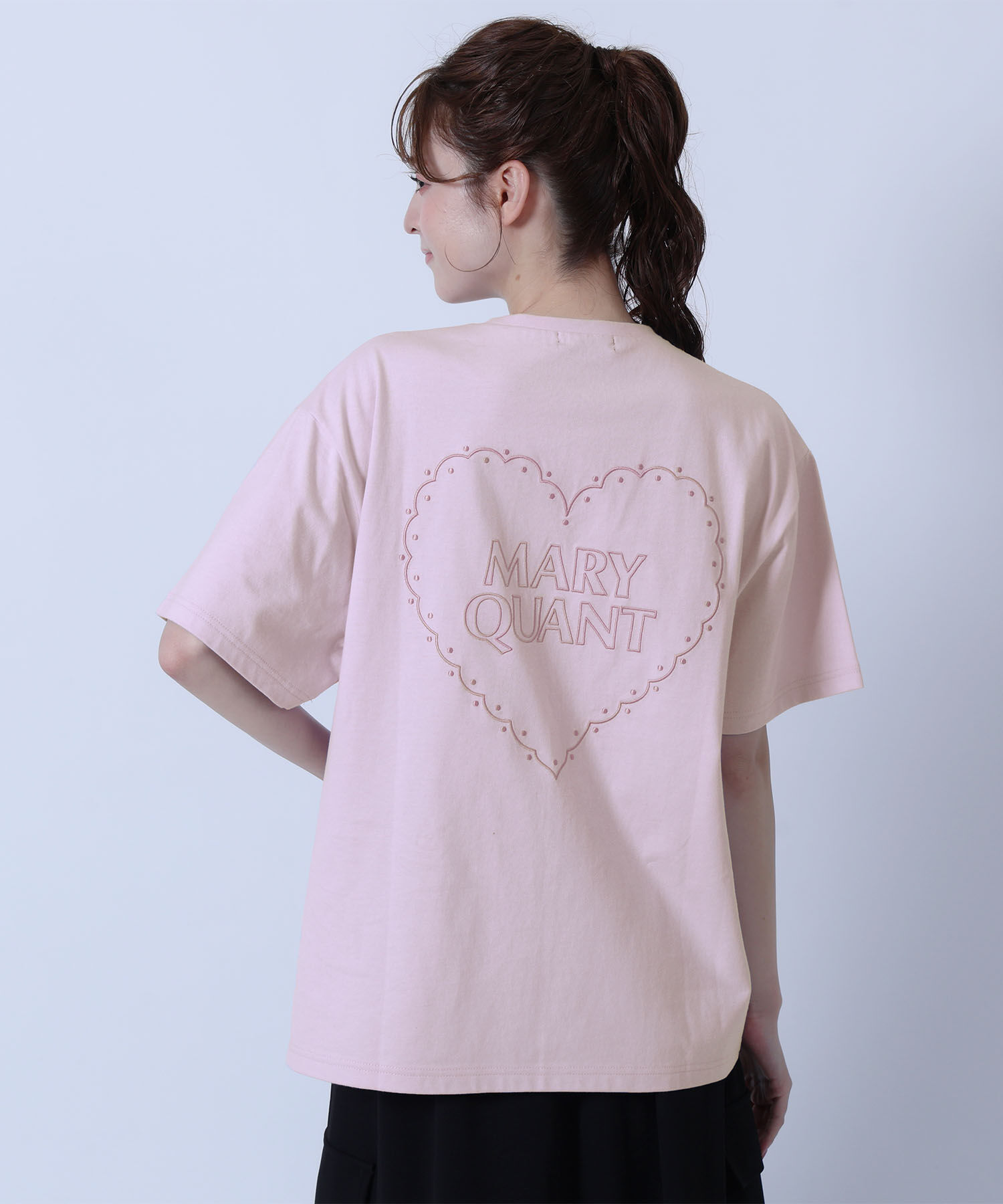 MARY QUANT「バックハート Tシャツ」|Tシャツ・カットソー|