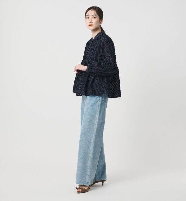 UNITED ARROWS「ラメ ドットジャガード ブラウス」|シャツ・ブラウス|