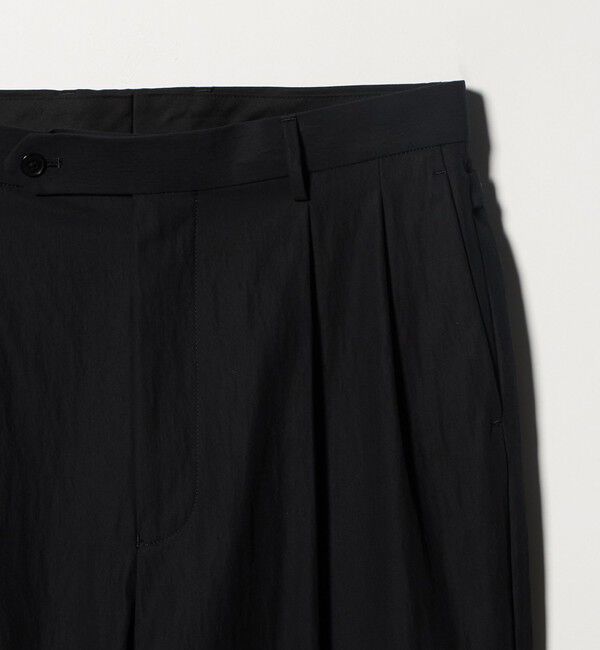 UNITED ARROWS green label relaxing「FINE BASIC コットンナイロン ツイル 2プリーツ W4 ワイドスラックス」|その他|