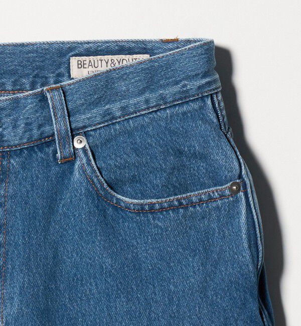 BEAUTY&YOUTH UNITED ARROWS「フェード バギー テーパード 5P デニムパンツ」|チノ|