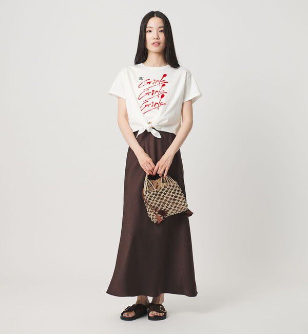 BEAUTY&YOUTH UNITED ARROWS「＜Girls Department Club＞プリント ノット Tシャツ」|Tシャツ・カットソー|
