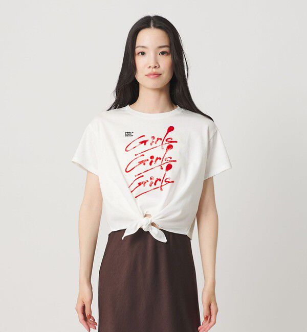 BEAUTY&YOUTH UNITED ARROWS「＜Girls Department Club＞プリント ノット Tシャツ」|Tシャツ・カットソー|