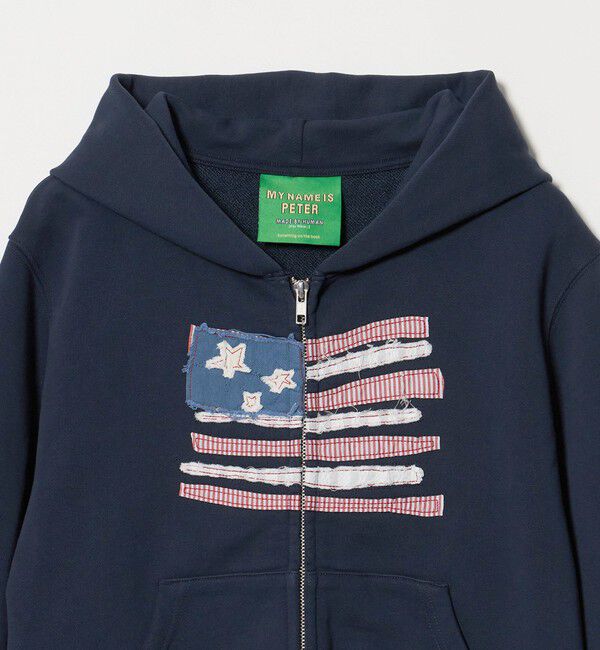 NICE WEATHER「＜PETER＞USA FLAG ジップフーディ」|パーカー|