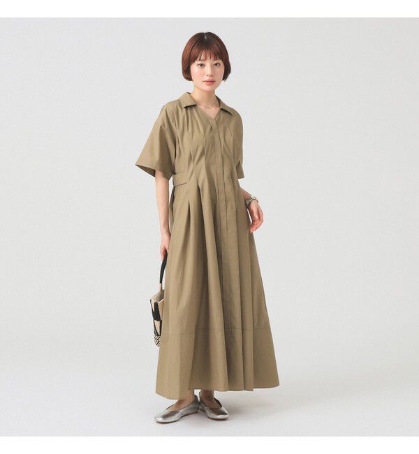 Ray BEAMS 「ウエスト タック スキッパー ワンピース」|ワンピース|