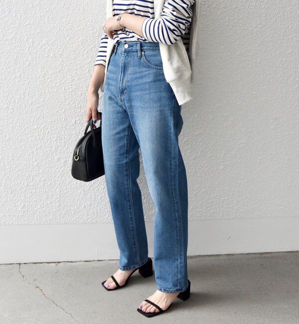 SHIPS any「《一部追加予約》SHIPS any: ハイライズ デニムパンツ［SHIPS any DENIM］」|デニム|ブルー