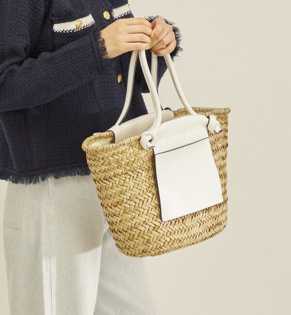 SHIPS for women「レザー コンビ シーグラス バッグ」|かごバッグ|