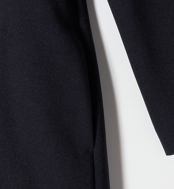 SHIPS any「【WEB限定】SHIPS any: ダブルクロス ウエスト タック Aライン ワンピース ［NAVY BLUE］」|ワンピース|