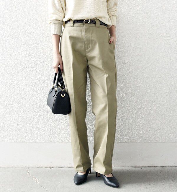SHIPS any「【SHIPS any別注】Dickies:〈洗濯機可能〉ツイル チノ パンツ」|チノ|