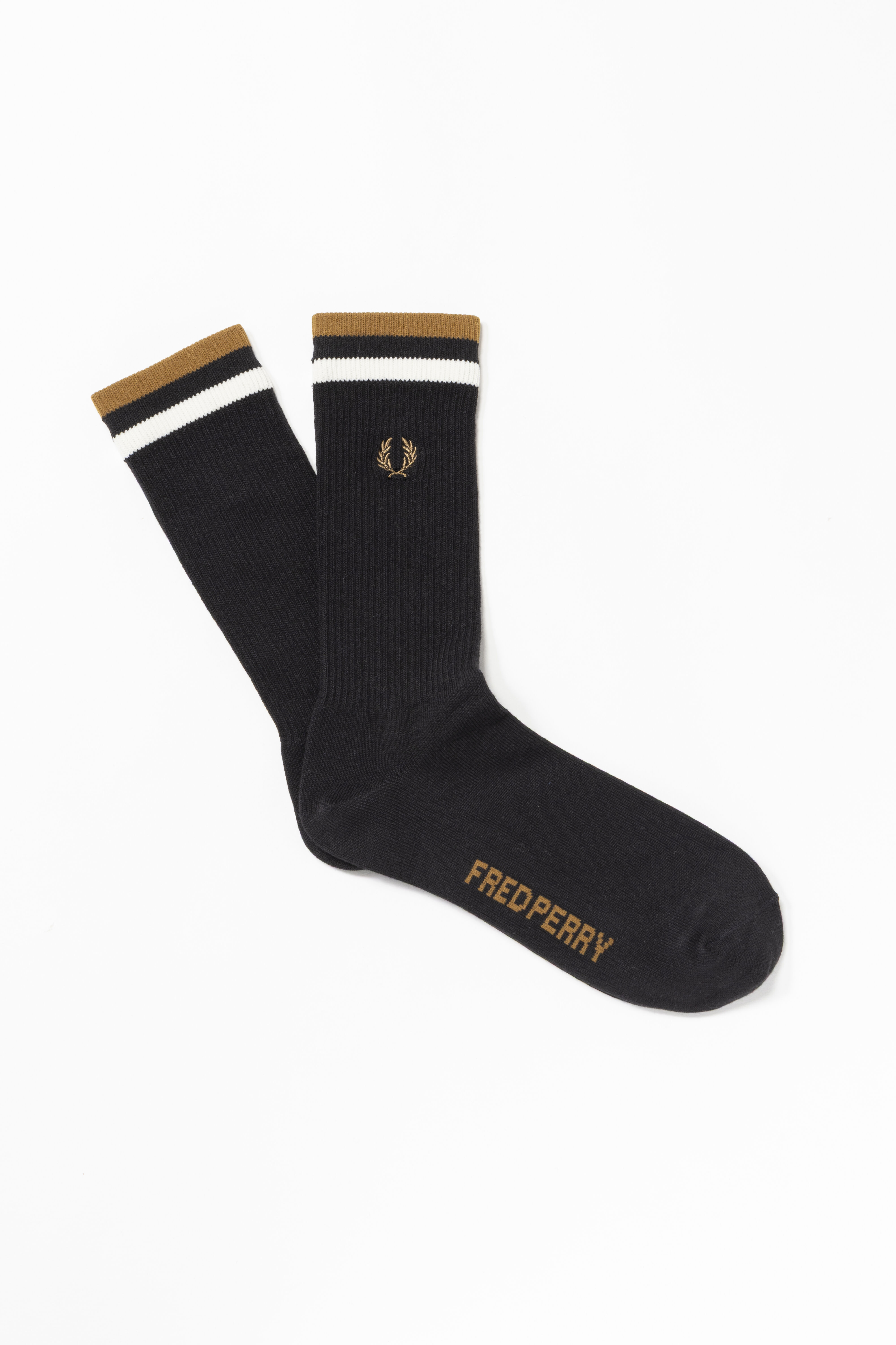 FRED PERRY 「Tipped Sports Socks／ティップラインスポーツソックス」|ソックス|BLACK