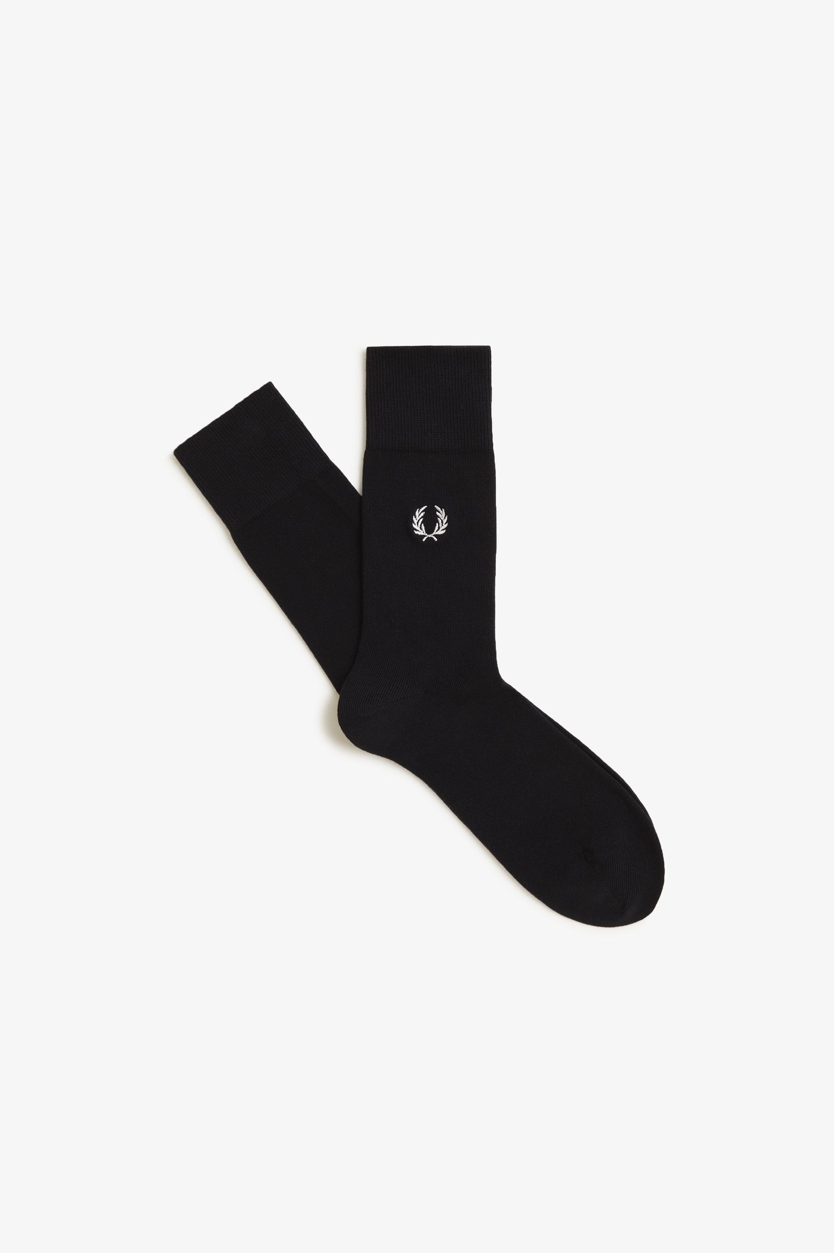 FRED PERRY 「Classic Laurel Wreath Socks／クラシックローレルリースソックス」|ソックス|BLACK / SNOW WHITE