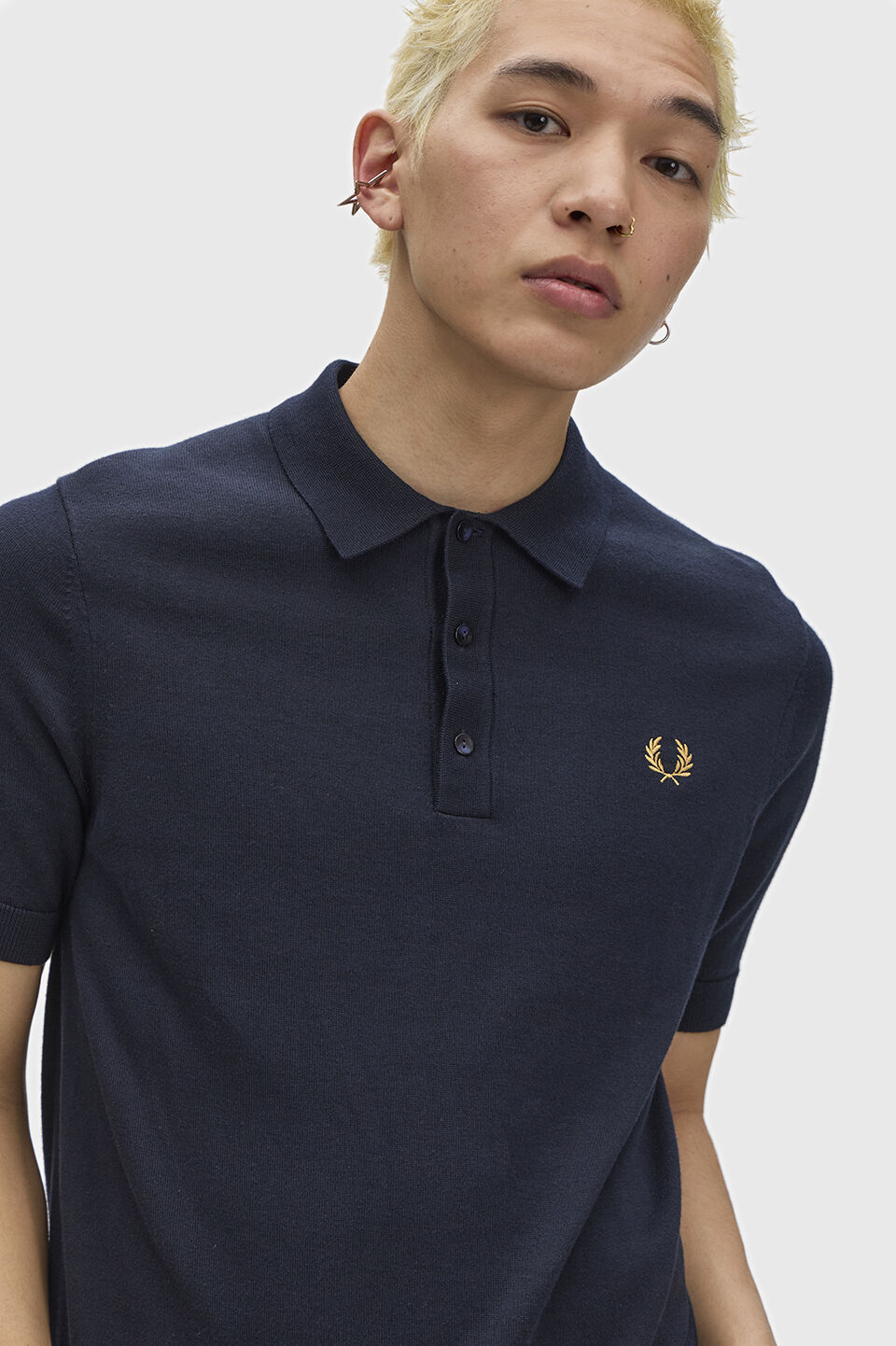 FRED PERRY 「Cotton Knitted Polo Shirt／コットンニットポロシャツ」|ポロシャツ|