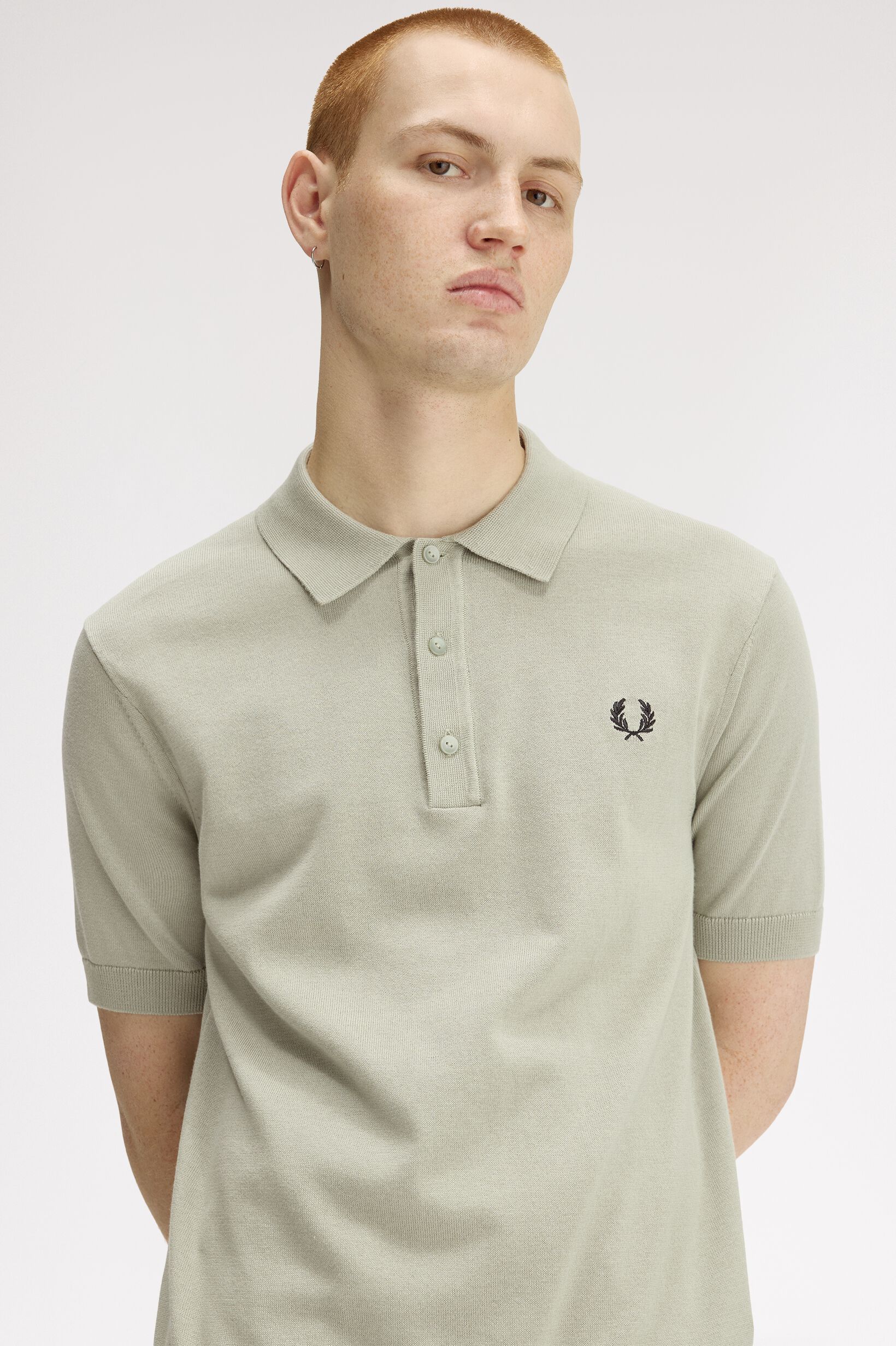 FRED PERRY 「Cotton Knitted Polo Shirt／コットンニットポロシャツ」|ポロシャツ|
