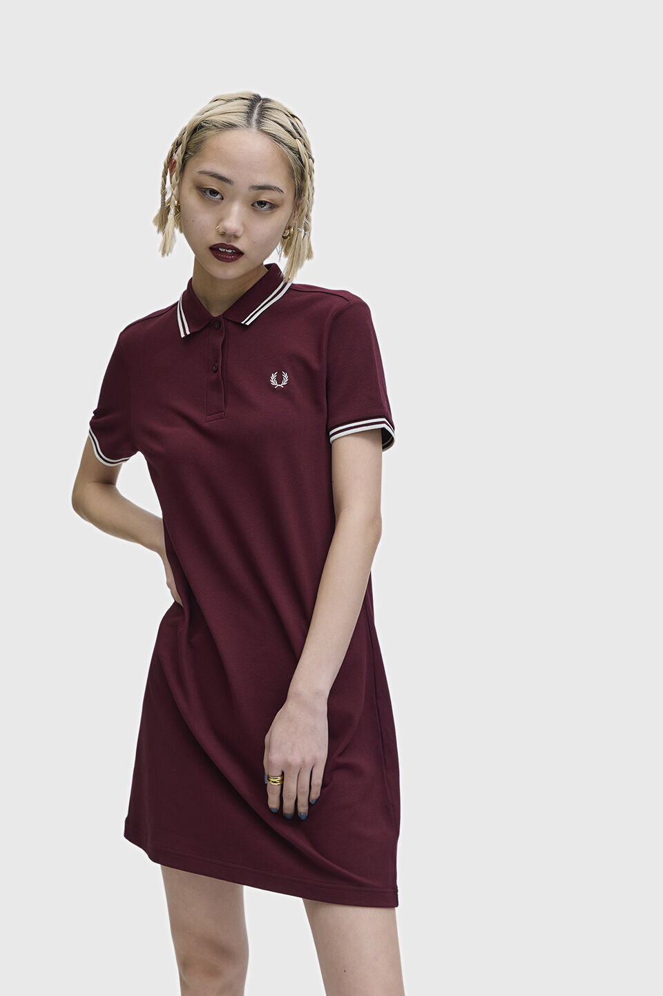 FRED PERRY 「Twin Tipped Fred Perry Dress D3600／フレッドペリーポロワンピース D3600」|ワンピース|OX BLOOD