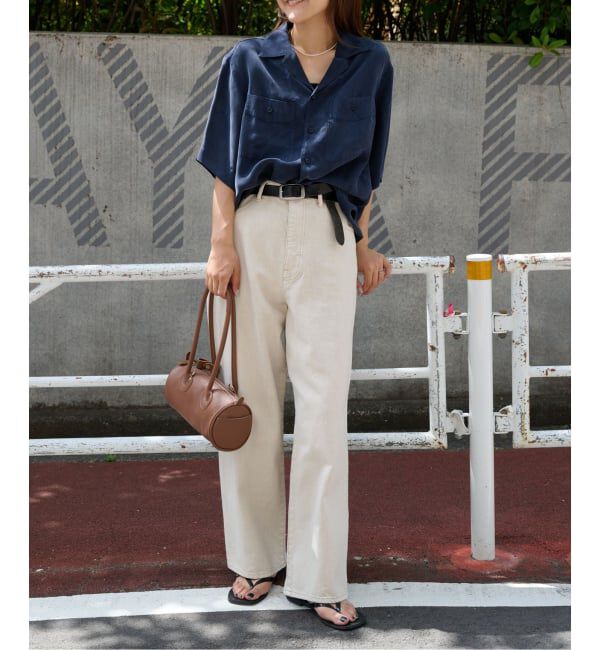 OUTDOOR PRODUCTS Usual Things「≪予約≫追加 キュプラオープンカラーハーフスリーブポケットシャツ セットアップ対応」|シャツ・ブラウス|