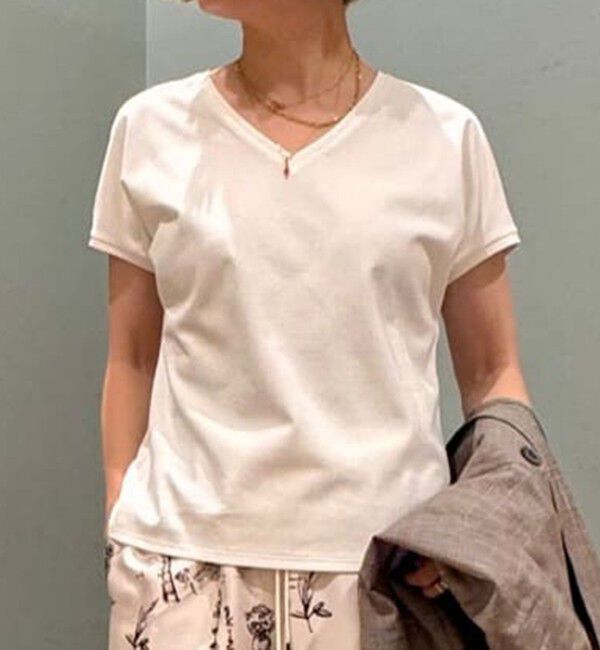 Ballsey「パーフェクトポンチ Vネックプルオーバー」|Tシャツ・カットソー|11 ホワイト
