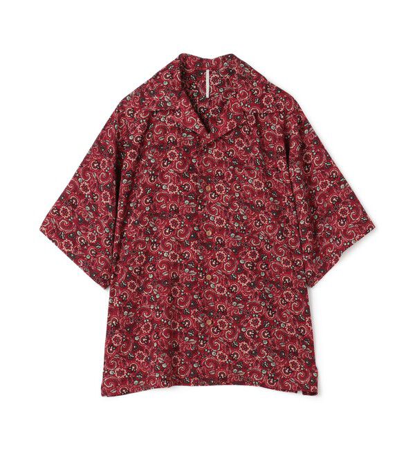 TOMORROWLAND BUYING WEAR「【別注】m's braque ポリエステル オープンカラー ハーフスリーブシャツ」|シャツ・ブラウス|38 レッド系