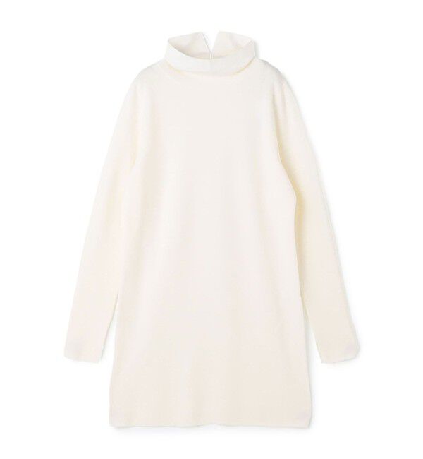 DES PRES「ウーステッドウールファインリブ タートルネックワンピース」|ワンピース|11 ホワイト