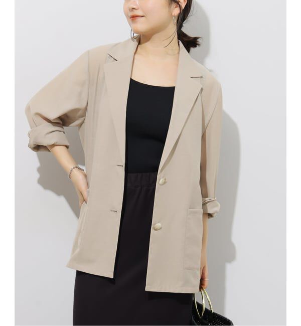 JOURNAL STANDARD relume「《追加》シングルシアージャケット」|テーラードジャケット|ベージュ