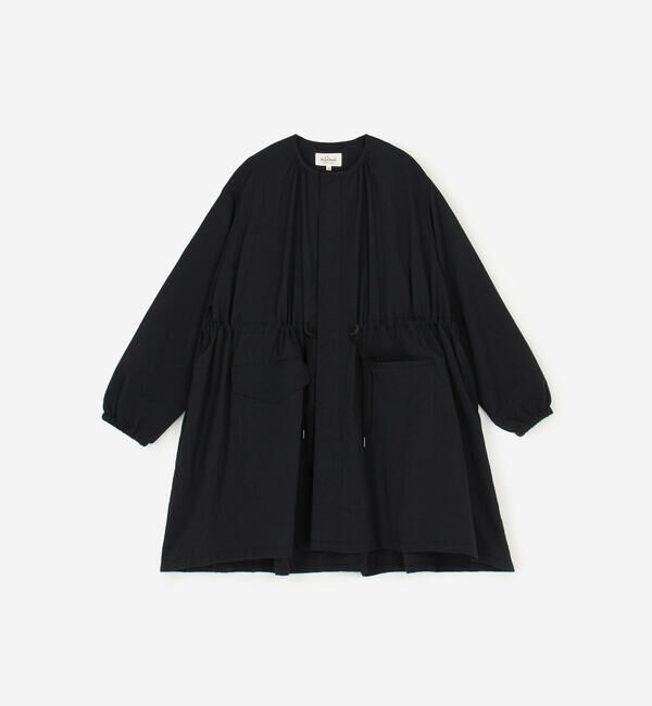 LE GLAZIK「LE GLAZIK | ナイロン ノーカラーコート WOMEN」|トレンチコート|