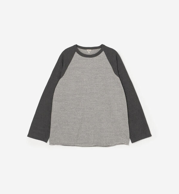  「FilMelange |〈別注〉ベースボール 長袖Tシャツ MEN」|Tシャツ・カットソー|GREY系1