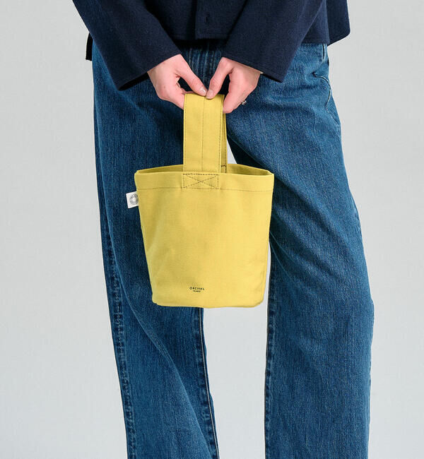  「ORCIVAL | PVCコットン ワンハンドルトートバッグ UNISEX」|トートバッグ|YELLOW系1