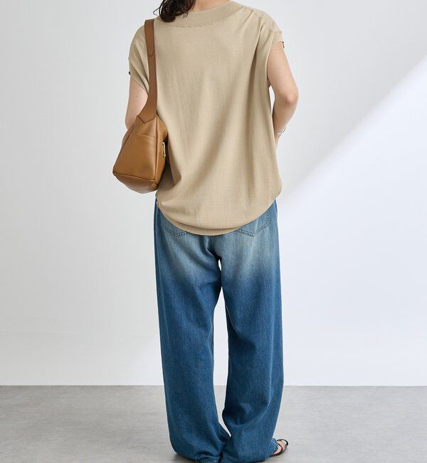  「予約【ひんやりタッチ・セットアップ対応可】レーヨン混バックテールニット」|ニット・セーター|