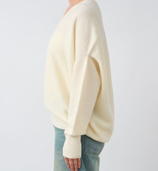  「【リバイバル/新色追加/7色展開】ウール100NEWバックボリュームニット」|ニット・セーター|