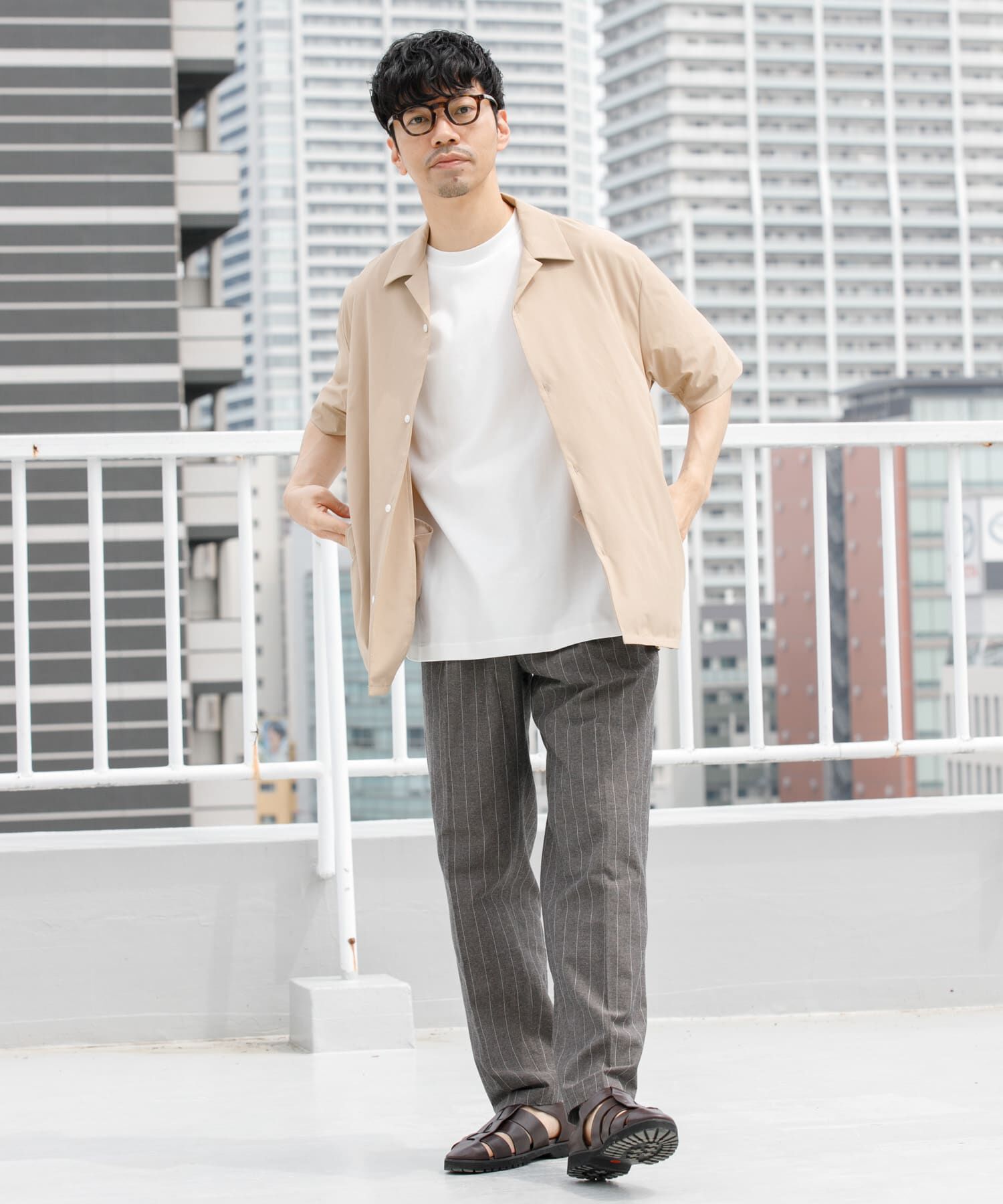 URBAN RESEARCH ROSSO「『ｾｯﾄｱｯﾌﾟ対応』『XLｻｲｽﾞあり』ｸｰﾙｷｰﾌﾟｼｮｰﾄｽﾘ  」|シャツ・ブラウス|