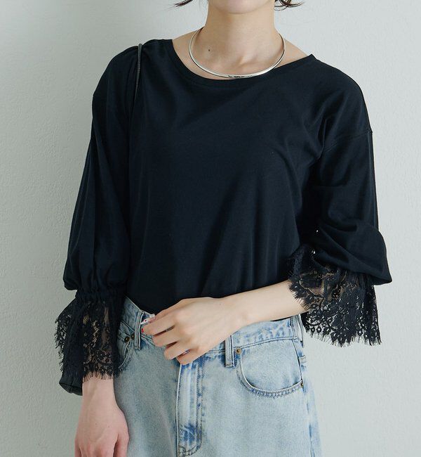  「レースカフカットソー」|Tシャツ・カットソー|